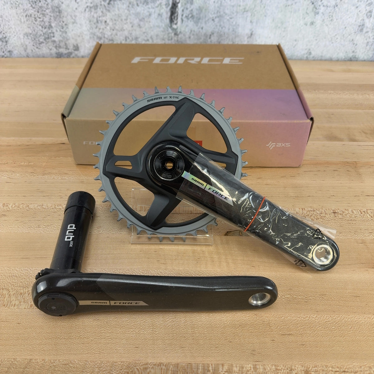 New! SRAM Force AXS D2 Wide Quarq Power Meter 40t 177.5mm 8-Bolt Gravel Crankset