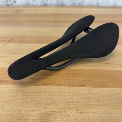 Low Mile! Berk Lupina Short 132mm Alcantara Black Carbon Bike Saddle 93g