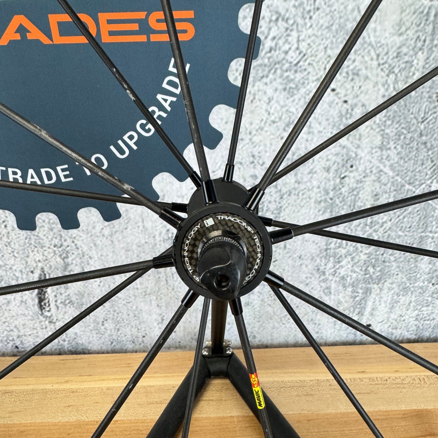 Light Use! Mavic R-SYS SLR Exalith Rim Brake Clincher Alloy Bike Wheelset 1367g