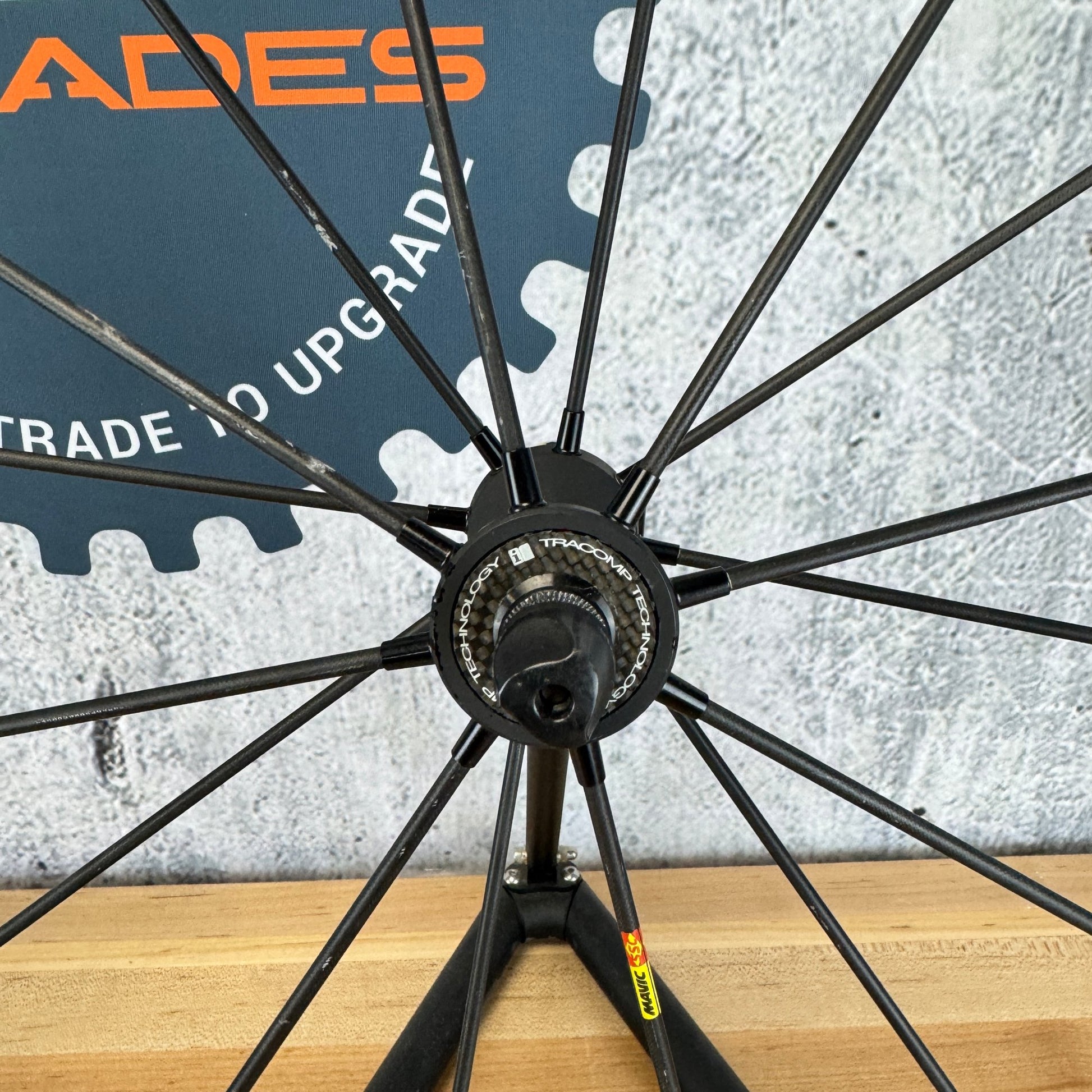 Light Use! Mavic R-SYS SLR Exalith Rim Brake Clincher Alloy Bike Wheelset 1367g