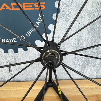 Light Use! Mavic R-SYS SLR Exalith Rim Brake Clincher Alloy Bike Wheelset 1367g