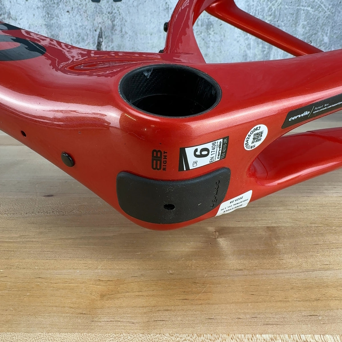 Low Mile! 2026 Cervelo S5 54cm Carnelian Carbon Road Bike Frameset Module 700c