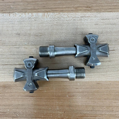 Speedplay Pave Titanium Silver Clipless Road Bike Pedals 189g w/ cleats