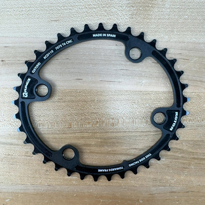 Light Use! Rotor Qrings 110BCD 4-Bolt Q50/37t 12-Speed Oval Chainring Set 164g
