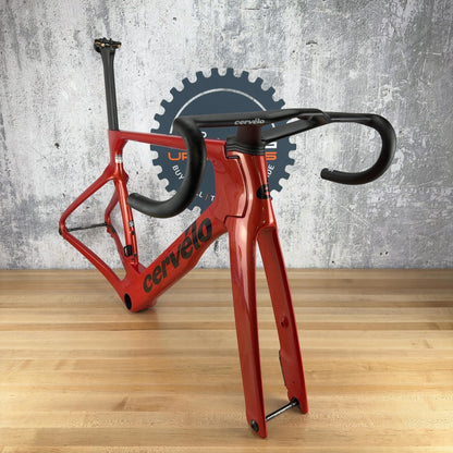 Low Mile! 2026 Cervelo S5 54cm Carnelian Carbon Road Bike Frameset Module 700c