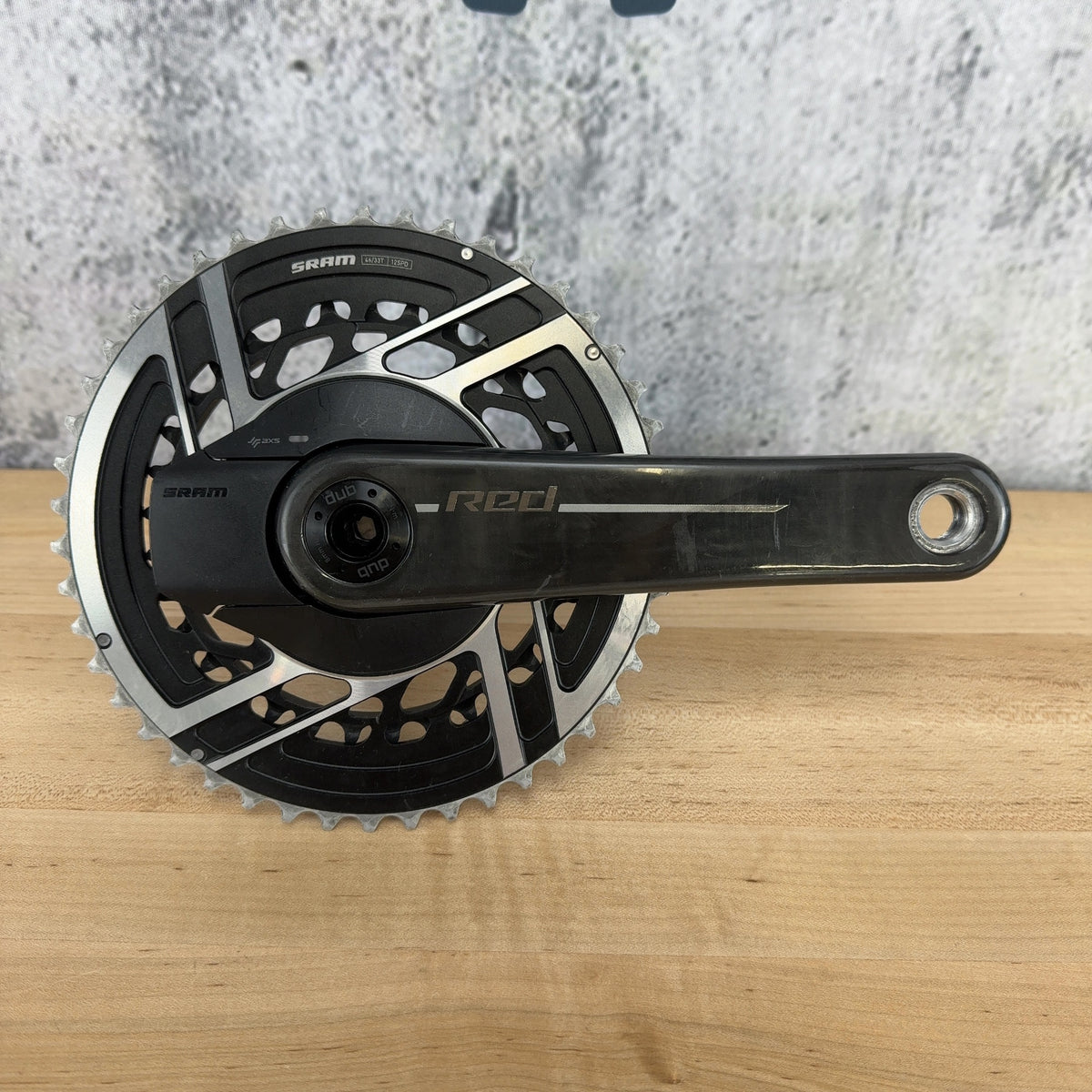 Low Mile! SRAM Red AXS E1 Power Meter 165mm 46/33T Carbon Dub Bike Crankset — photo 1 of 9