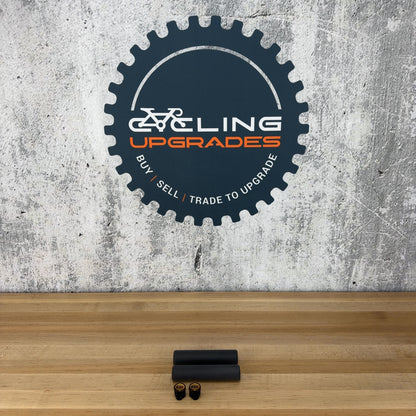 New! ESI Racer's Edge 50g Foam MTB Bike Black Grips w/ Plugs
