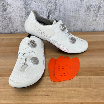 Specialized S-Works Ares 2 White Road 3-Bolt Boa EU 45 Carbon Cycling Shoes 607g