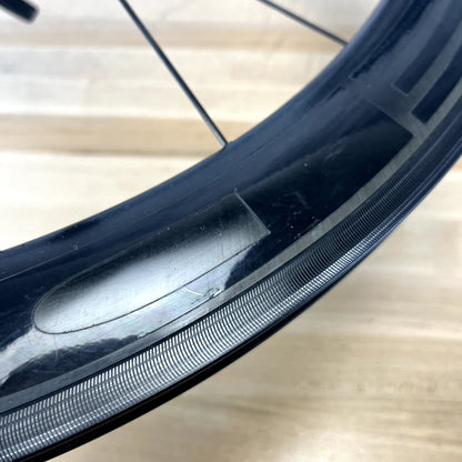 Low Mile! HED Jet RC5 Black Carbon/Alloy Tubeless Rim Brake Wheelset