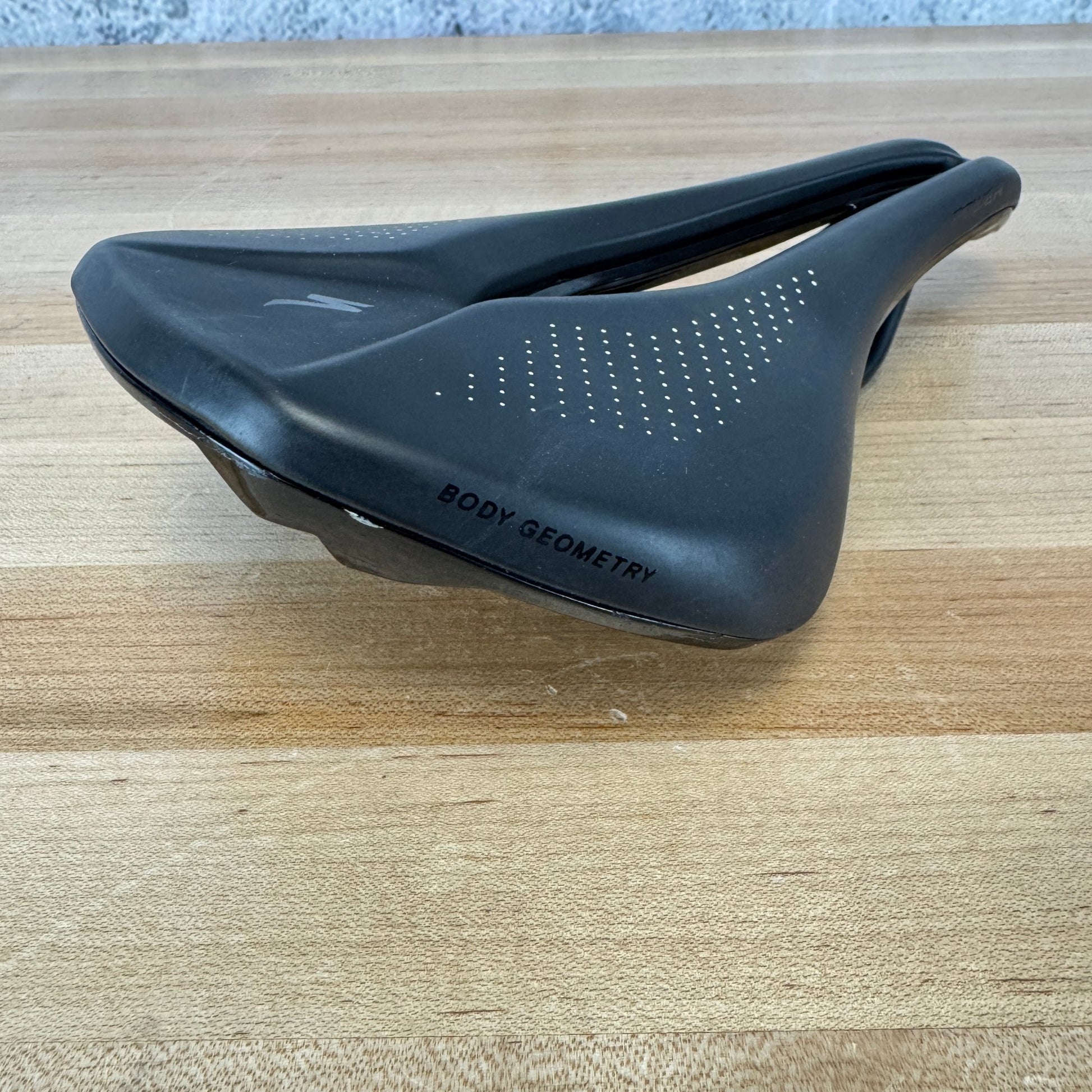 Specialized Power Comp 143mm 7x7mm Steel Rails Black Bike Saddle 232g