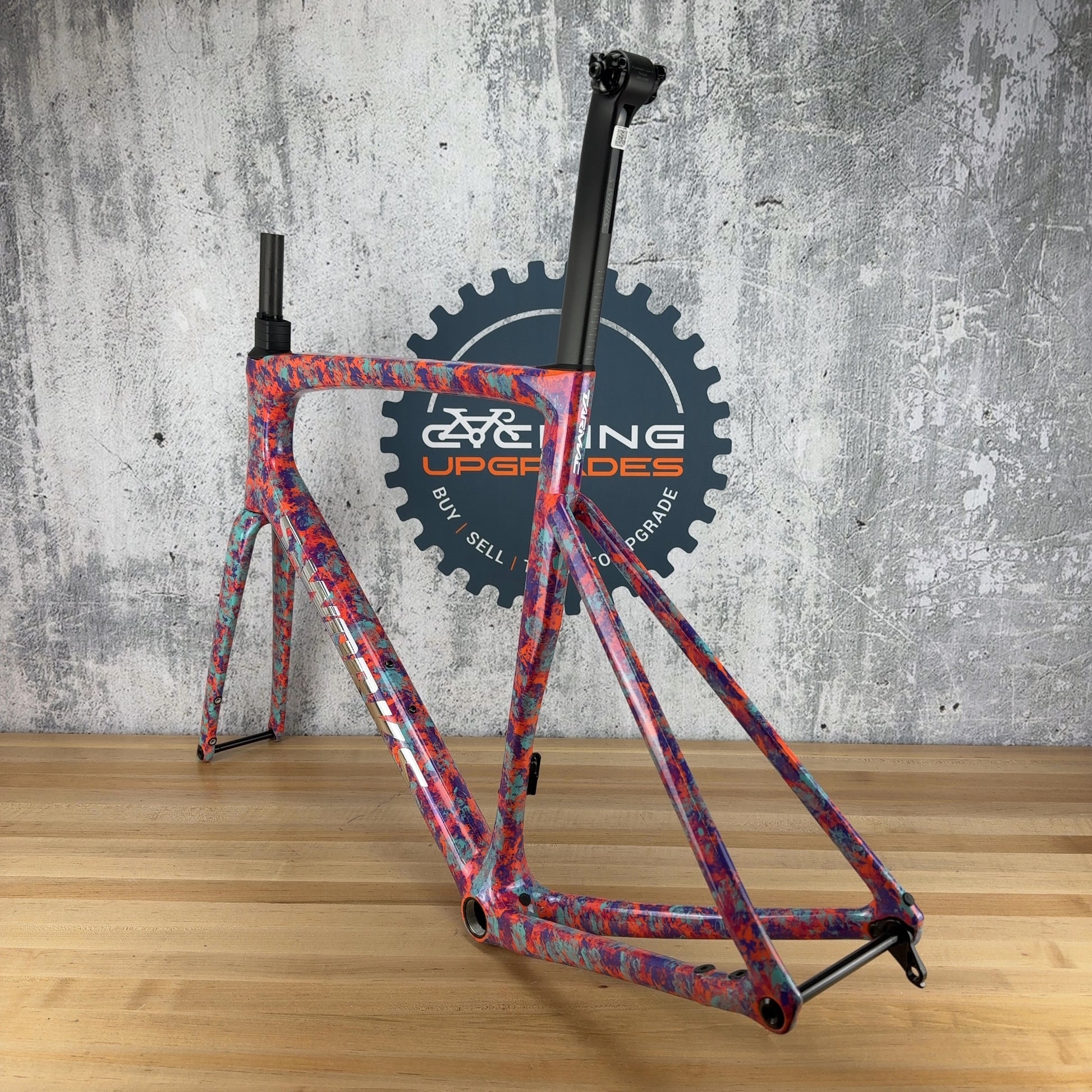 New! 2023 Specialized S-Works Tarmac SL7 58cm Gloss Marbled Lagoon Frameset