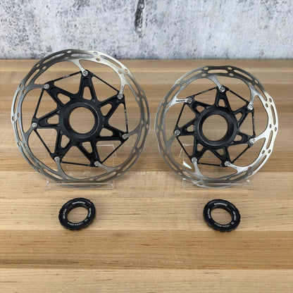 Light Use! SRAM CLX Centerline Center-Lock 180/160mm Disc Brake Rotors 280g