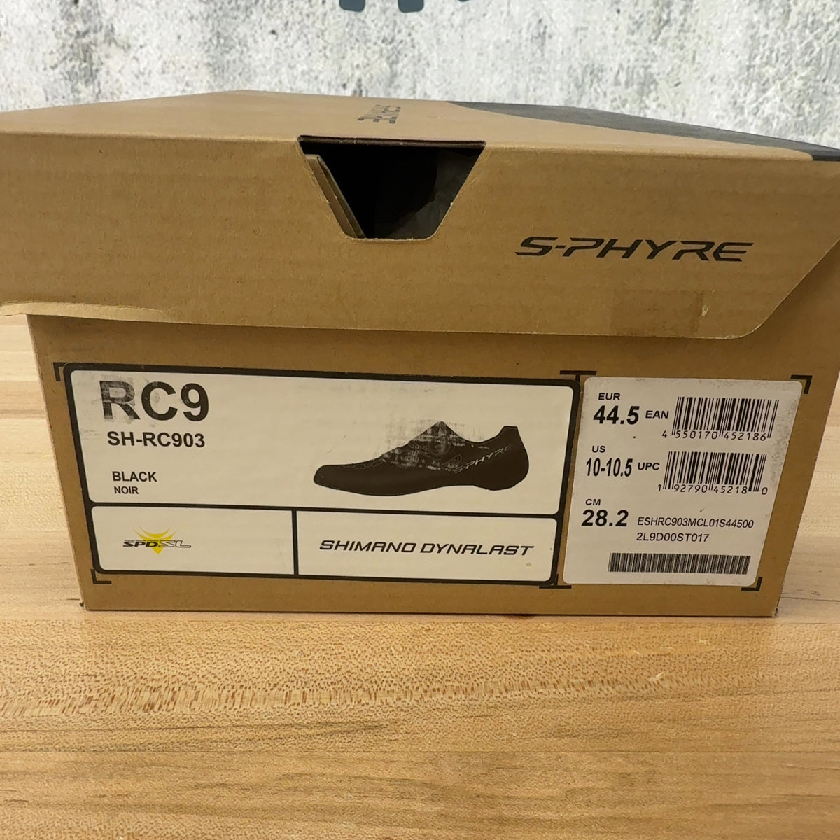 New! Shimano S-Phyre SH-RC903 44.5 EU Black Carbon Clipless Bike Shoes MSRP $450 — photo 6 of 6