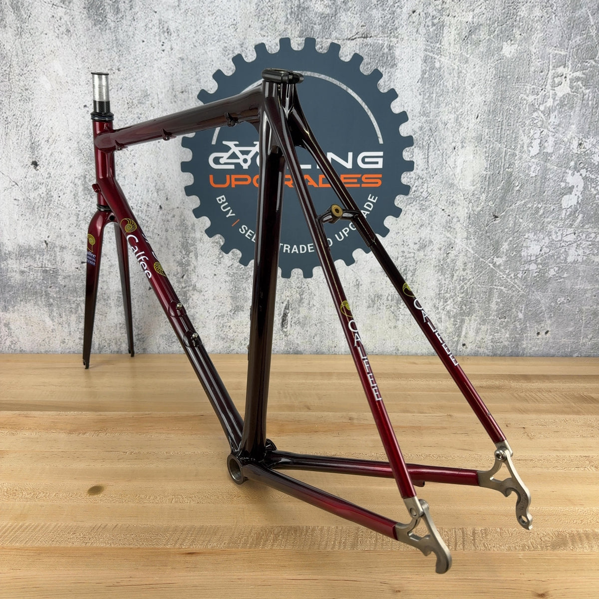 Calfee Tetra Pro 58cm Red Vintage Carbon Rim Brake Road Bike Frameset 700c 1710g — photo 4 of 20