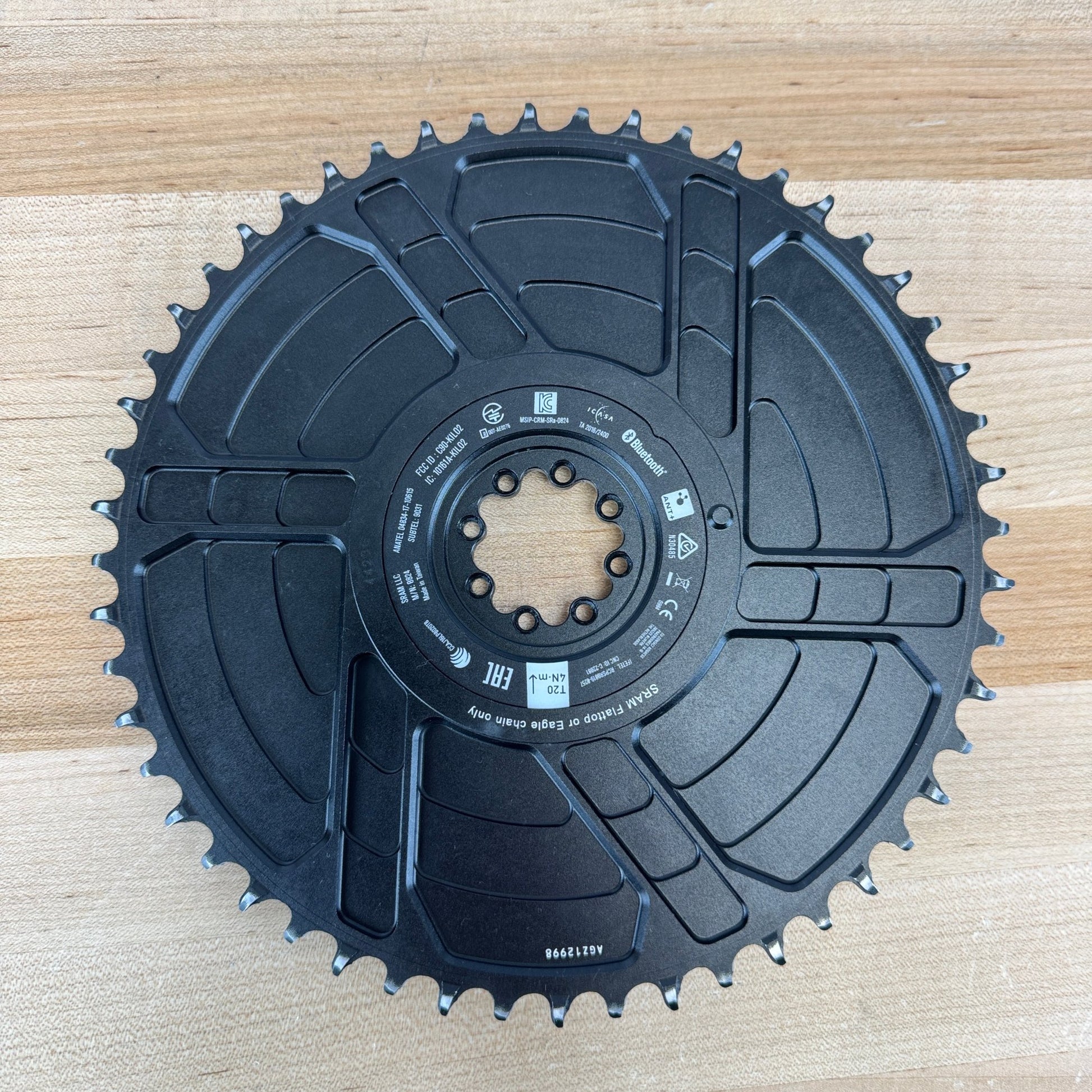Low Mile! SRAM Red AXS Aero Power Meter Kit 52t Alloy 1x Chainring