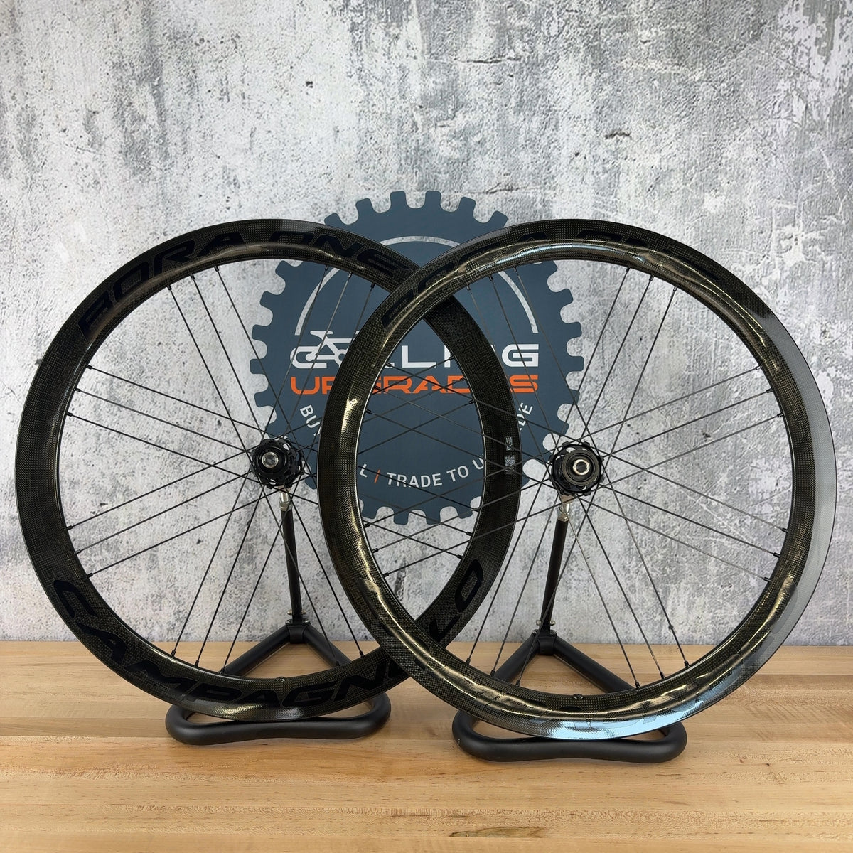 Low Mile! 2025 Campagnolo Bora One 50 XDR Carbon Tubular Wheelset 700c 1379g — photo 2 of 9