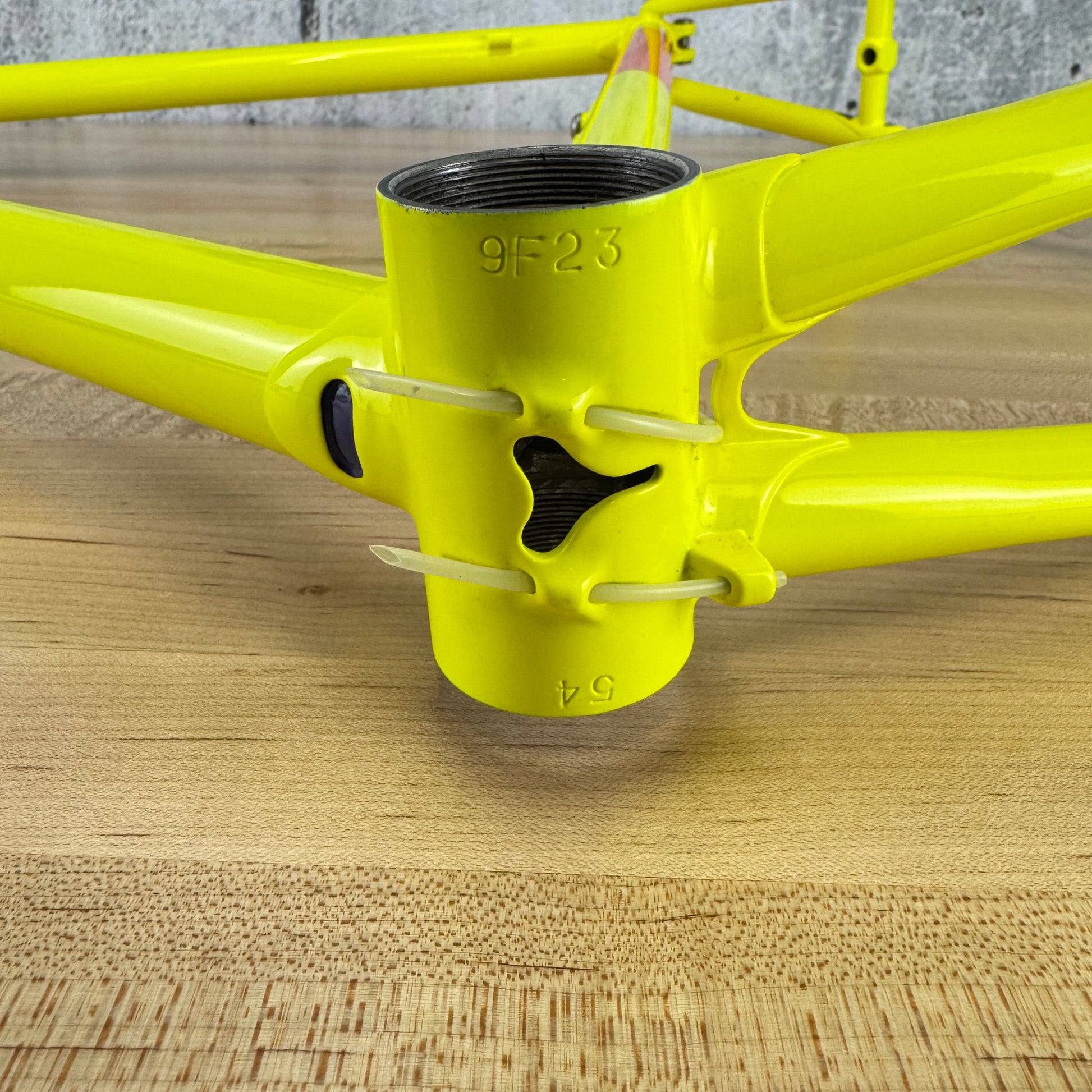 New! 2023 Dario Pegoretti Luigino Vintage 54cm Yellow Steel Rim Brake Frameset