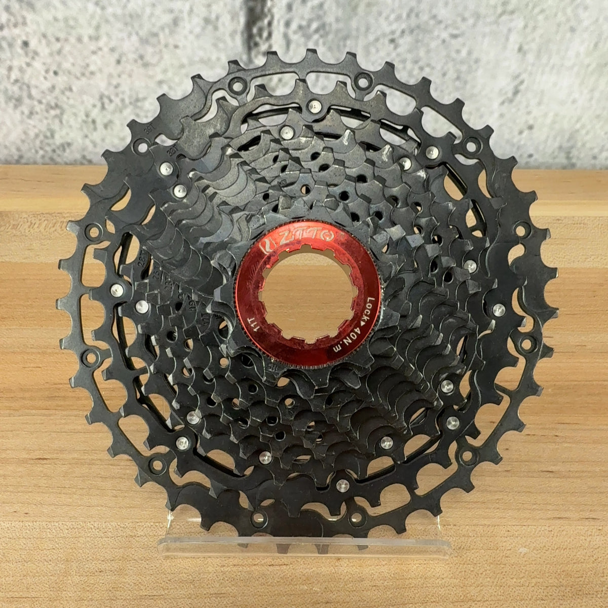 Light Use! Zitto 12-Speed 11-39t Black/Red Bike Cassette for Sram or Shimano — photo 1 of 5