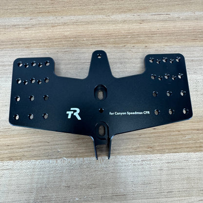 Low Mile! Tririg Super-X Adapter Plate for Canyon Speedmax CFR Alloy TT Cockpit