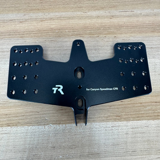 Low Mile! Tririg Super-X Adapter Plate for Canyon Speedmax CFR Alloy TT Cockpit