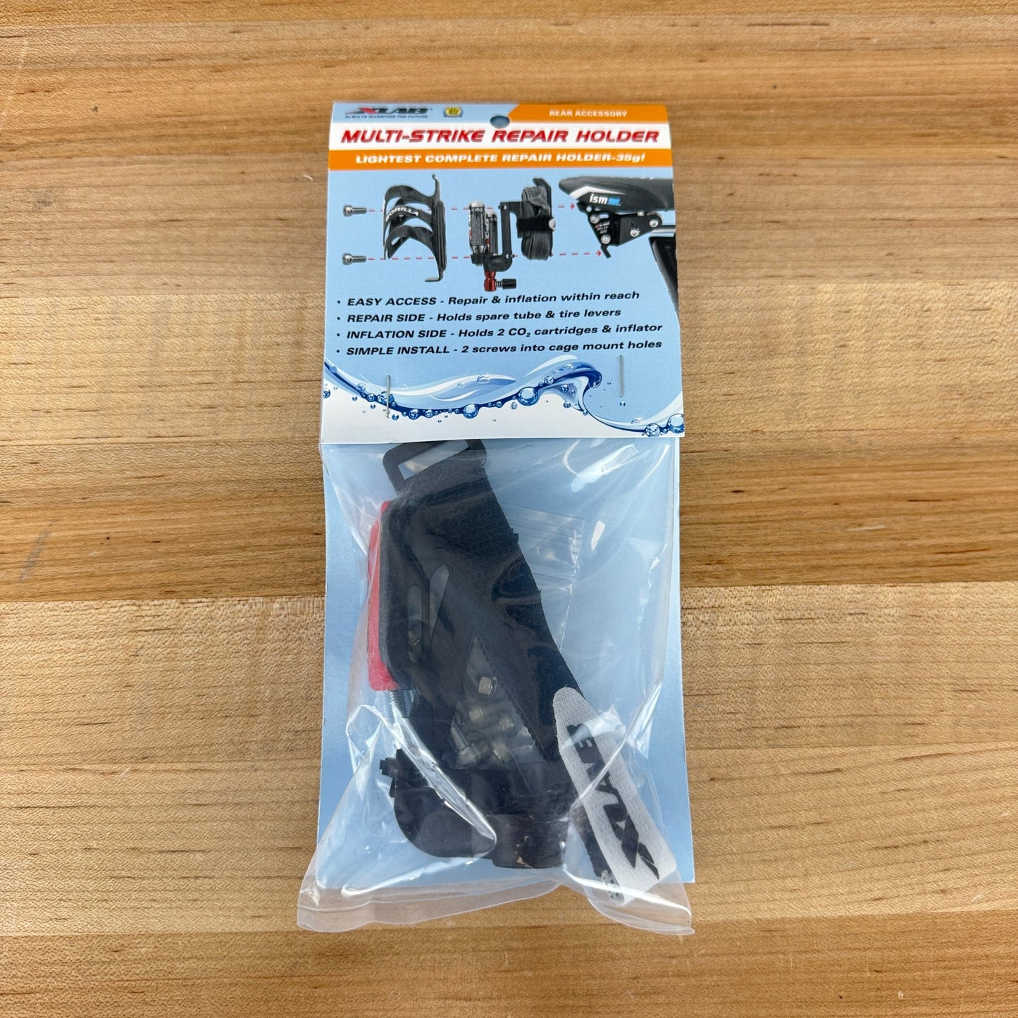 New! Xlab Multi-Strike Repair Holder Water Bottle Cage Mount MSRP $28.95