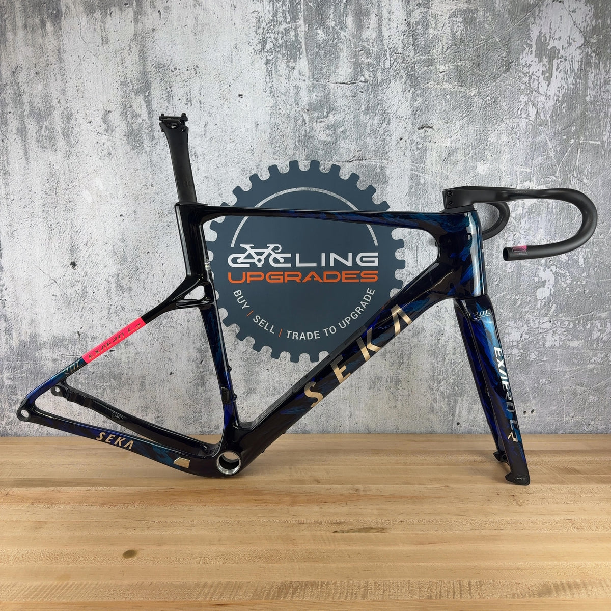 Mint! 2026 SEKA ExAero GR 58cm Mariana Blue Carbon Gravel Brake Frameset 700c — photo 1 of 28