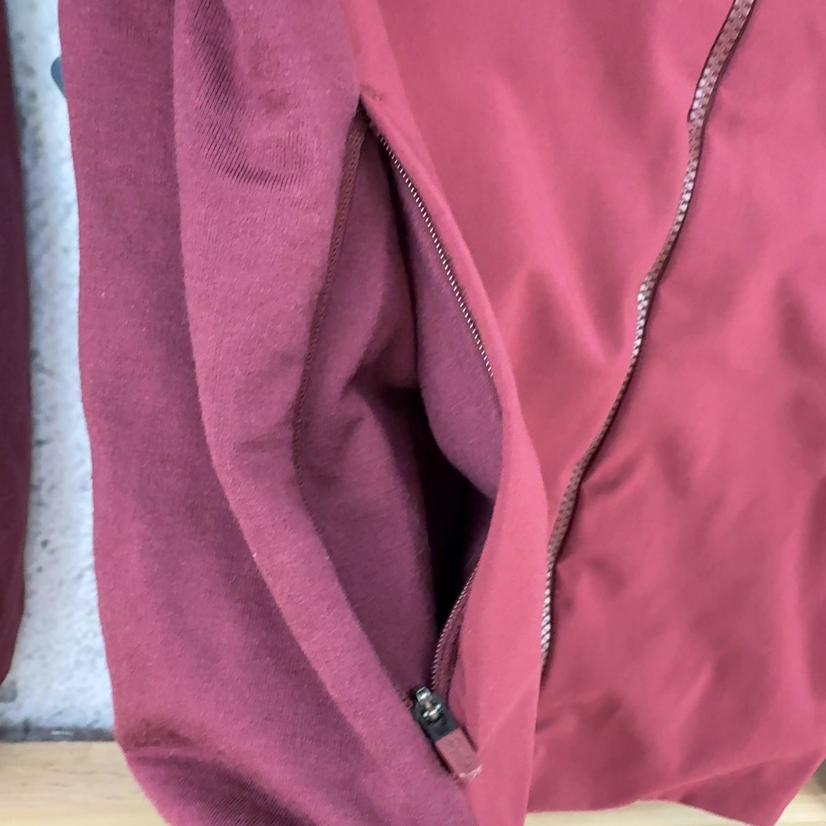 Rapha Track Jacket Medium Merino Wool Red Cold Weather Cycling Jacket — photo 2 of 7