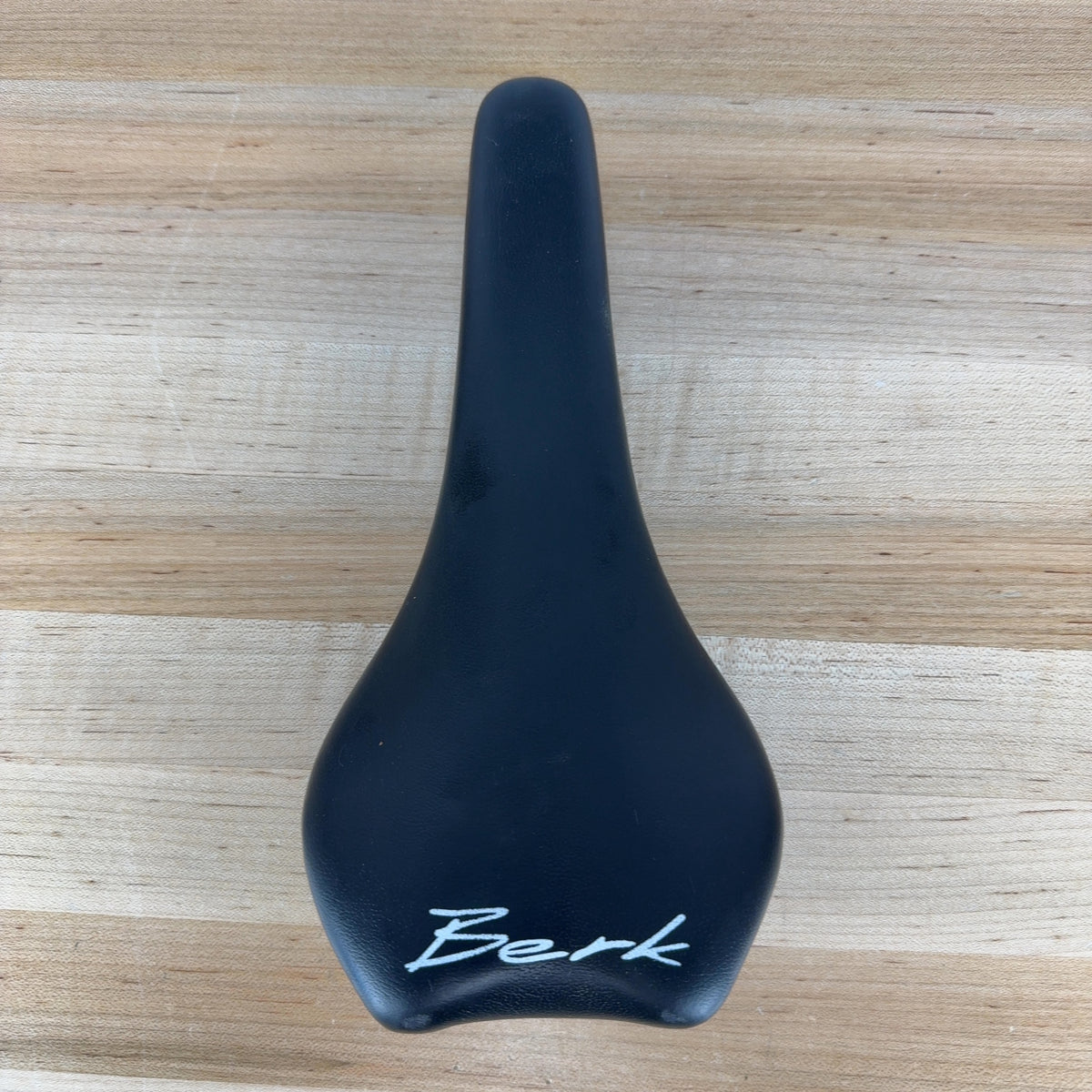 Light Use! Berk List 132 Artificial Leather 7x9mm Oval Rails Bike Saddle 98g