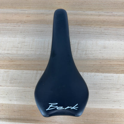 Light Use! Berk List 132 Artificial Leather 7x9mm Oval Rails Bike Saddle 98g