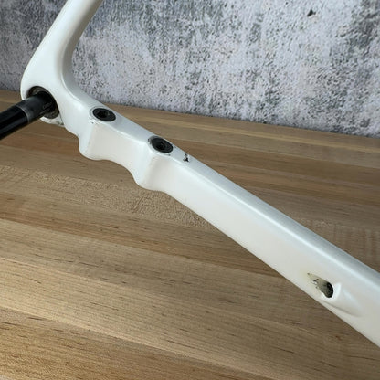 Low Mile! Aurum Magma 51cm Arctic White Carbon Road Bike Frameset 700c 1503g
