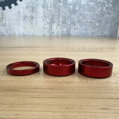 Cane Creek 110 IS42/IS52 Red Bike Headset Tapered 1 1/8" - 1 1/2" w/Spacers