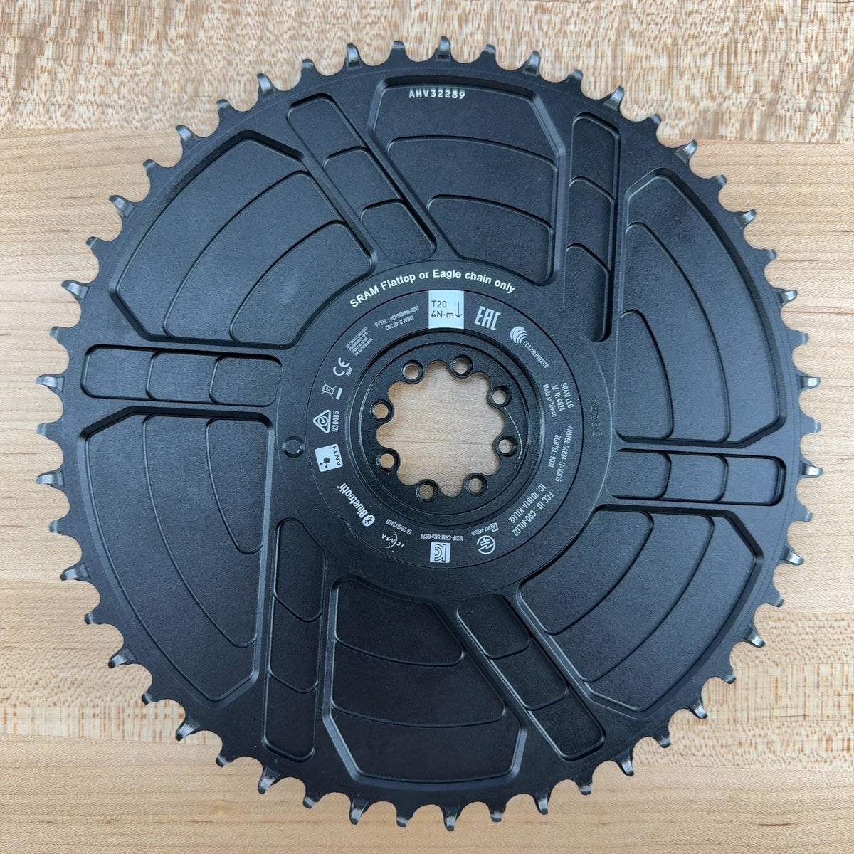 Low Mile! SRAM Red AXS E1 Aero Power Meter 52t 1x Bike Chainring MSRP $880 — photo 4 of 4