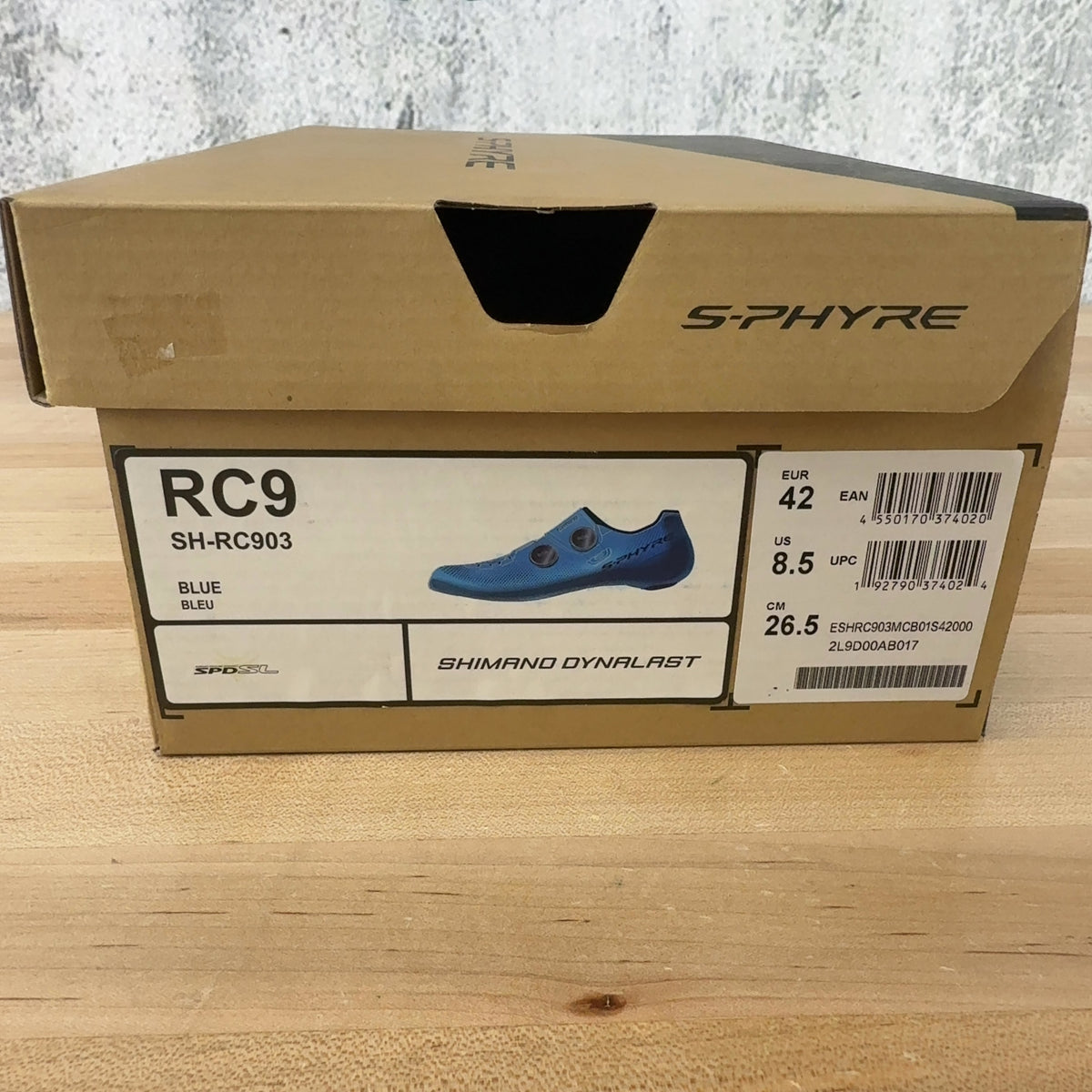 New! Shimano S-Phyre SH-RC903 42 EU Blue Clipless Road Cycling Shoes MSRP $450 — photo 6 of 7