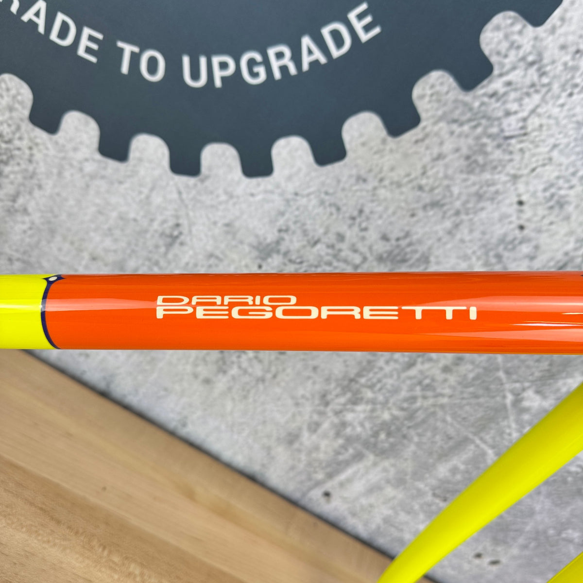 New! 2023 Dario Pegoretti Luigino Vintage 54cm Yellow Steel Rim Brake Frameset