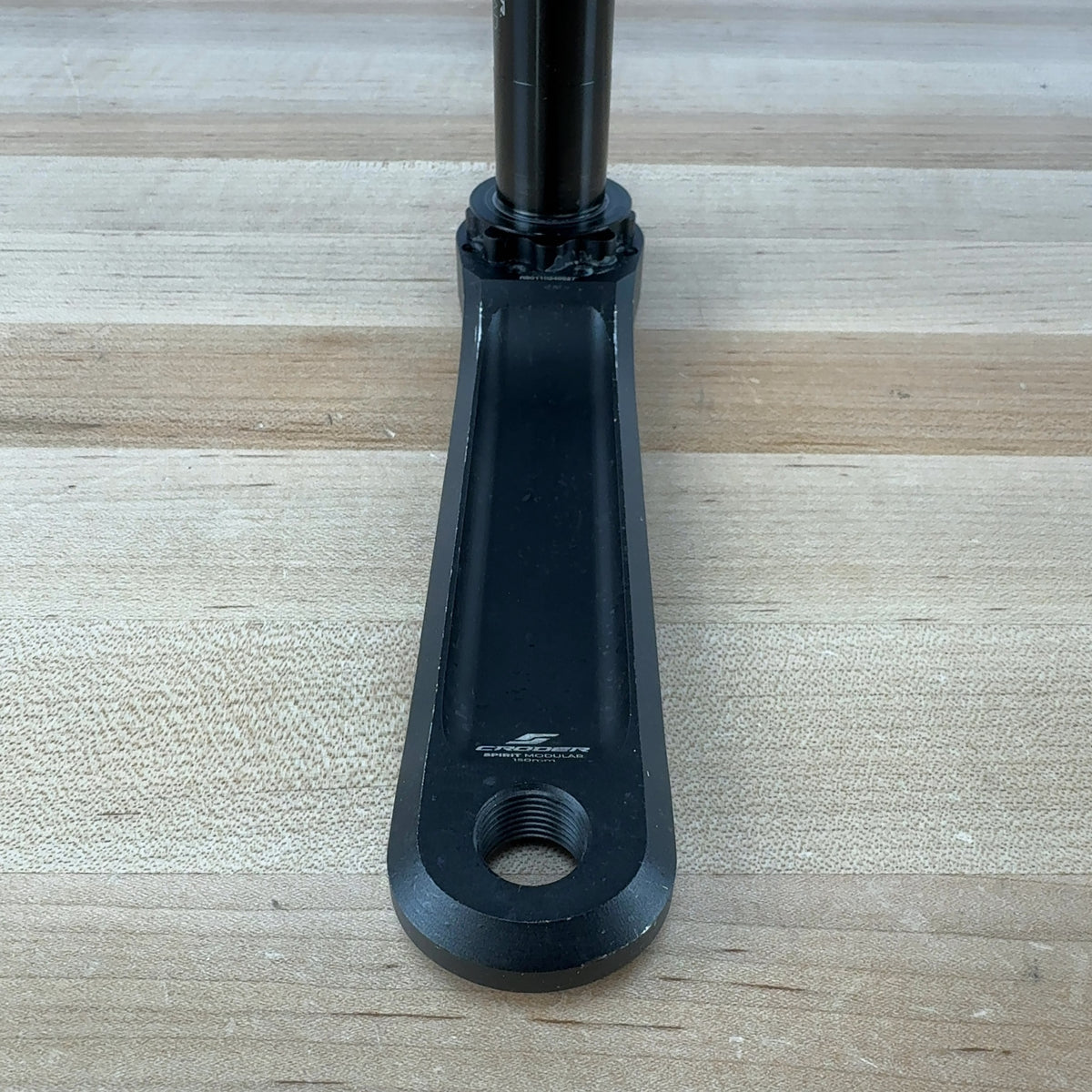 Light Use! Croder Spirit 150mm 8-Bolt 24mm Black Alloy Crank Arm Assembly 492g