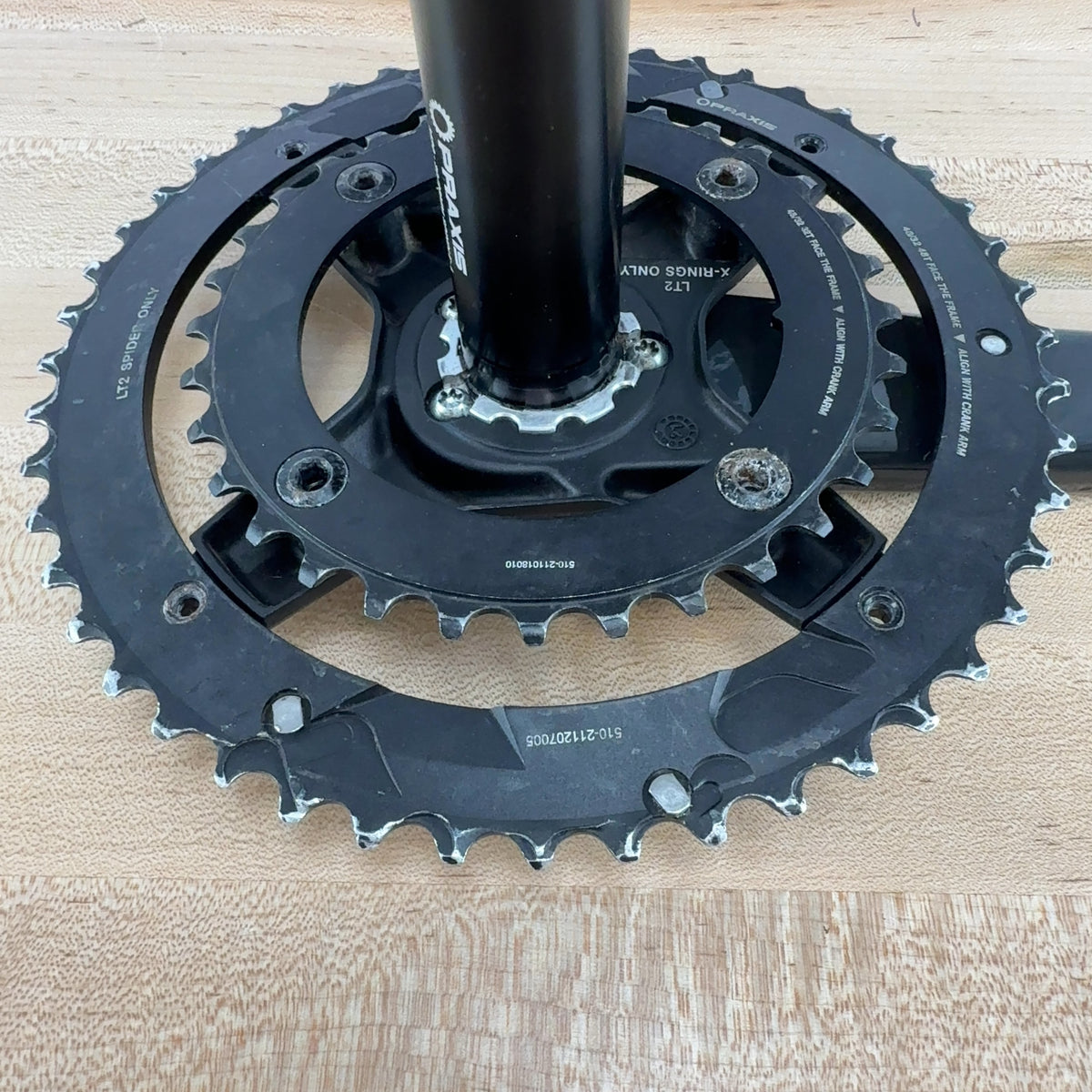 Praxis Zayante Carbon S 172.5mm 48/32t 160/104mm Bike Crankset 652g