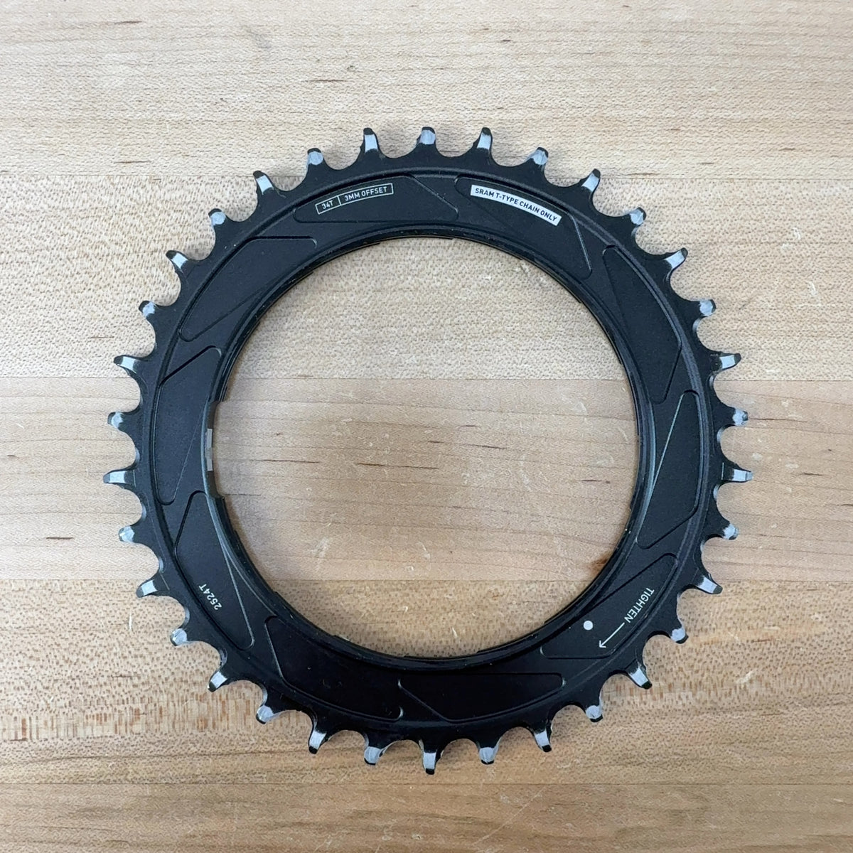 SRAM XX SL Eagle T-Type 34T Thread-Mount 12-Speed 3mm Offset MTB 1x Chainring — photo 4 of 5