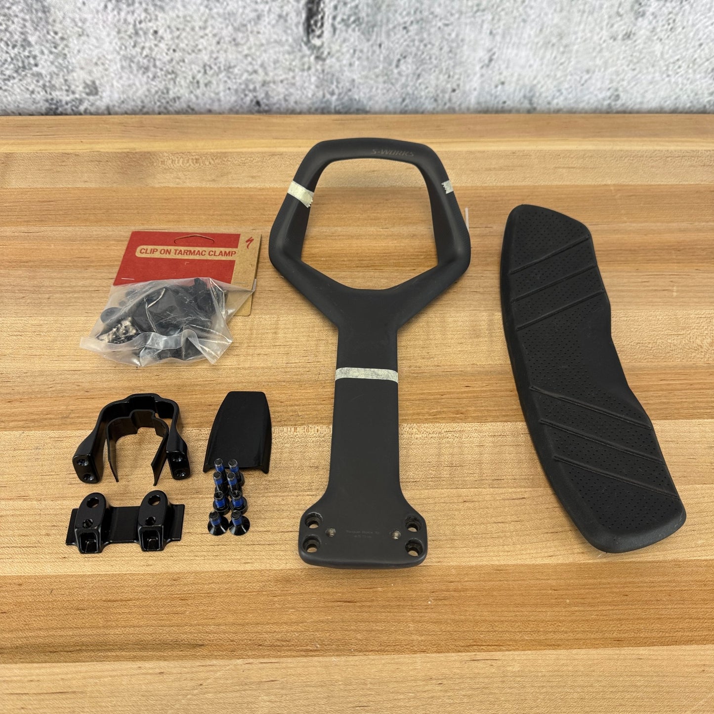 New! Specialized S-Works TT/Tri Venge Aero Clip On Black One Size Carbon Handlebar