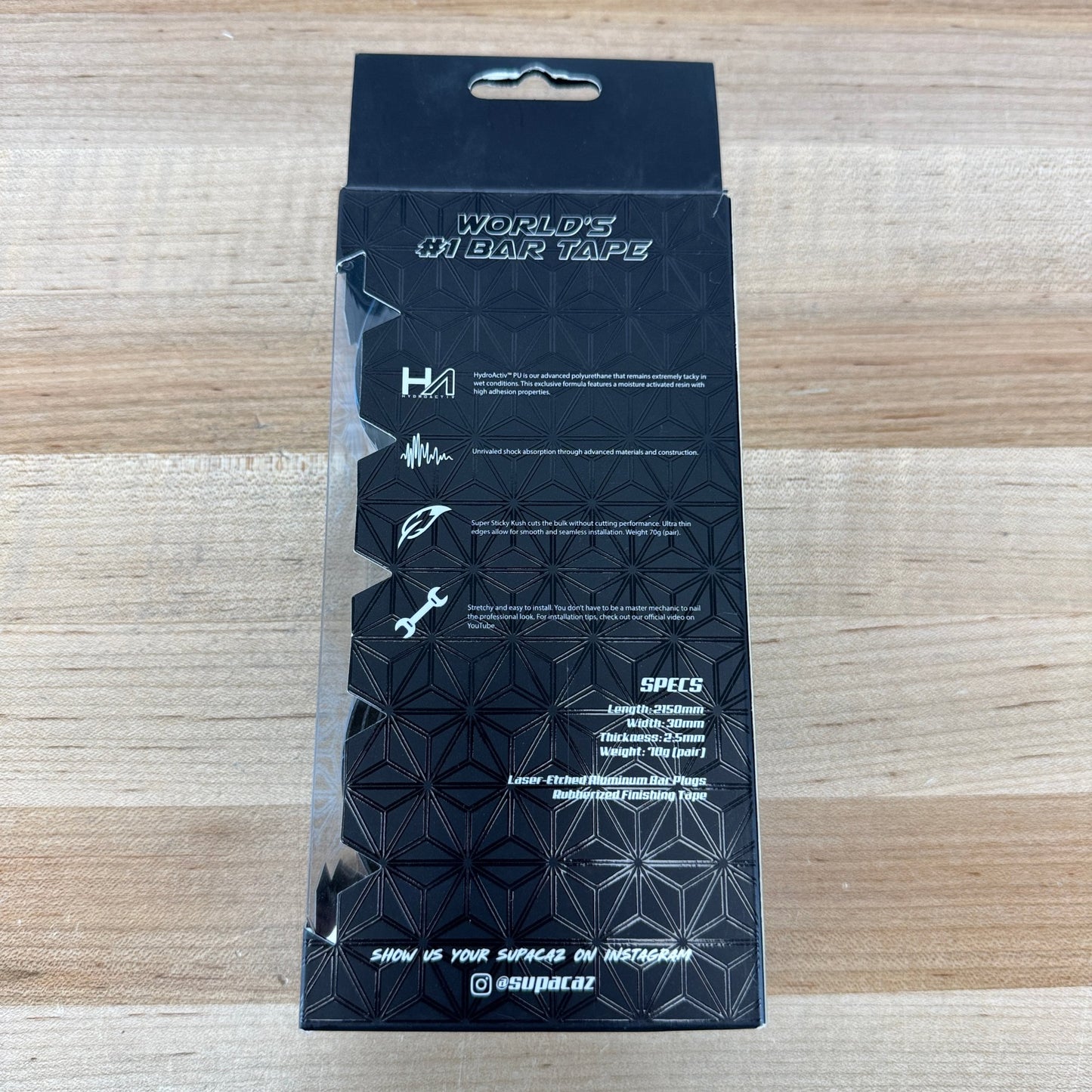 New! Supacaz Super Sticky Kush Tape Star Fade Neon Blue/Ano Blue Plugs Bar Tape MSRP $50