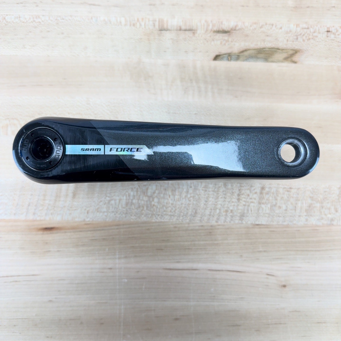 Low Mile! SRAM Force AXS D2 170mm DUB Carbon 8-Bolt Crankset without Chainrings