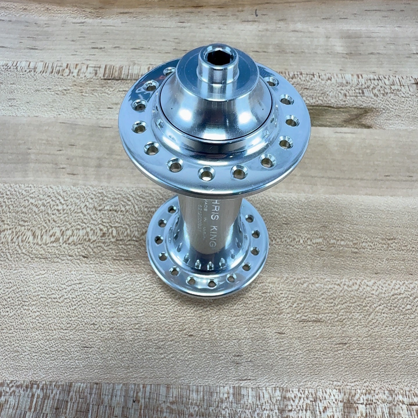 Light Use! Chris King R45 32 Hole Silver Quick Release Rim Brake Hubset 326g