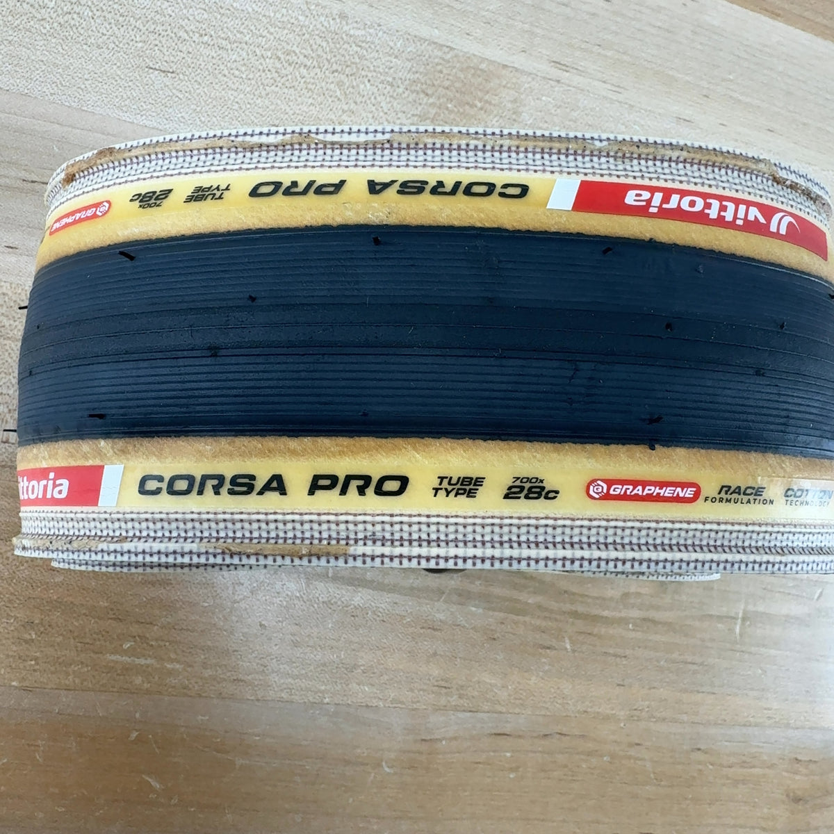 Light Use! Pair Vittoria Corsa Pro Graphene 700c x 28mm Tan Wall Road Bike Tire — photo 3 of 4