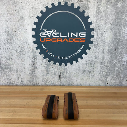 Pair Schwalbe One 28mm 700c Tubeless Tanwall Road Tires