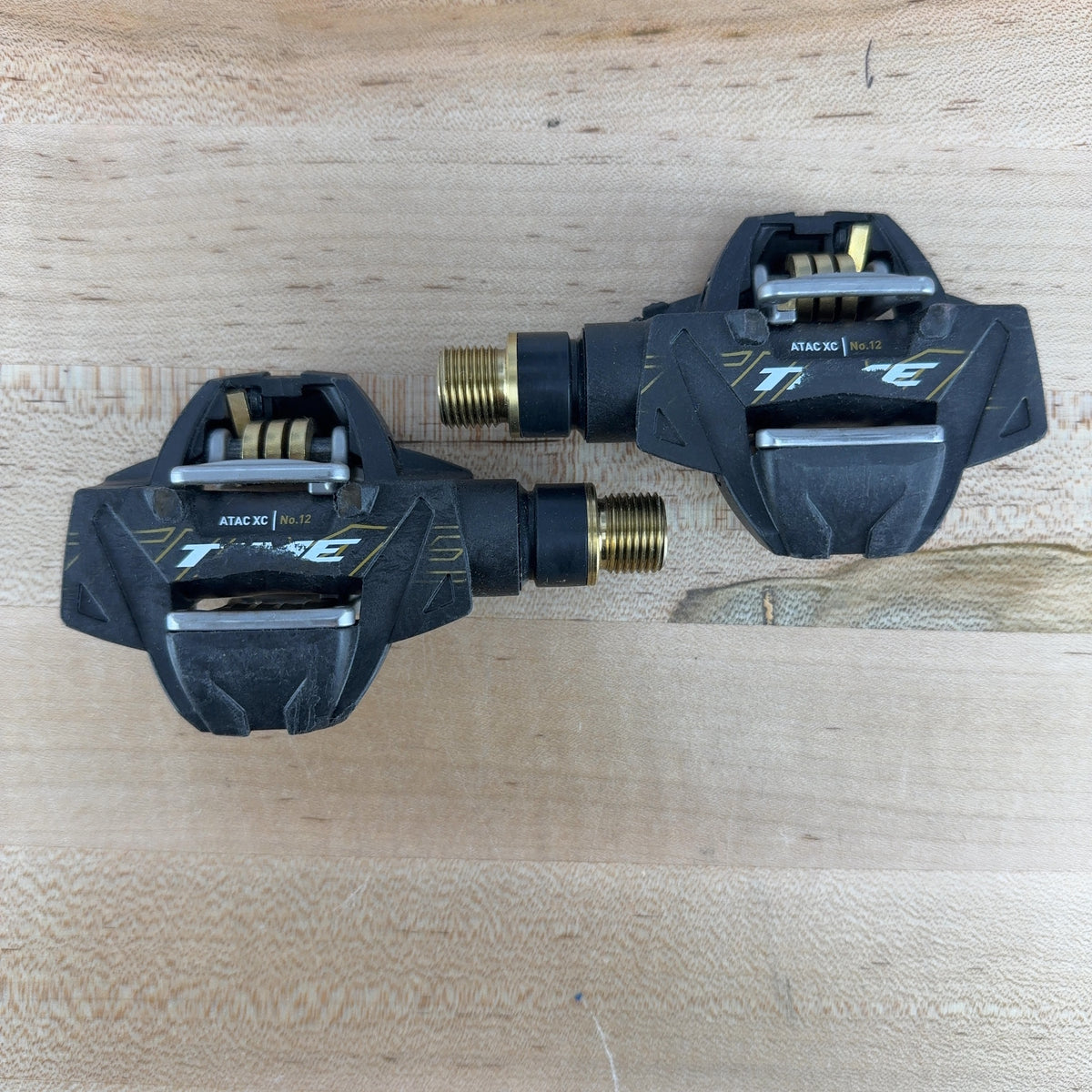 Low Mile! Time ATAC XC 12 Gold Carbon Gravel/Mountain Bike Clipless Pedals 236g — photo 4 of 8
