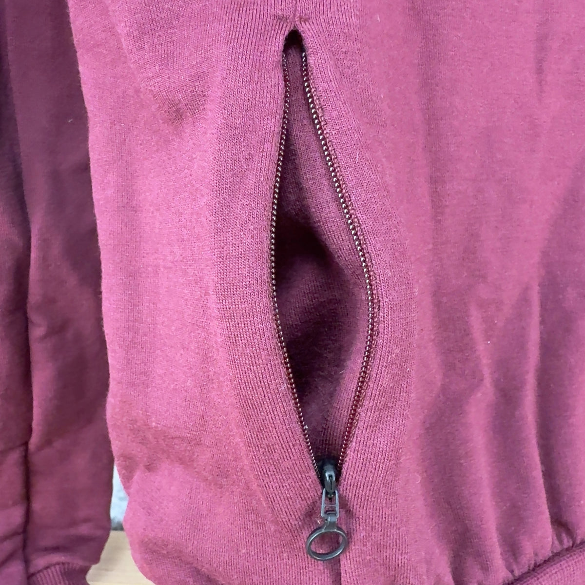Rapha Track Jacket Medium Merino Wool Red Cold Weather Cycling Jacket — photo 5 of 7