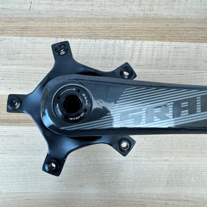 Low Mile! SRAM S-900 172.5mm BB30 Spindle 5-Bolt Carbon Crankset 514g w/ Spider