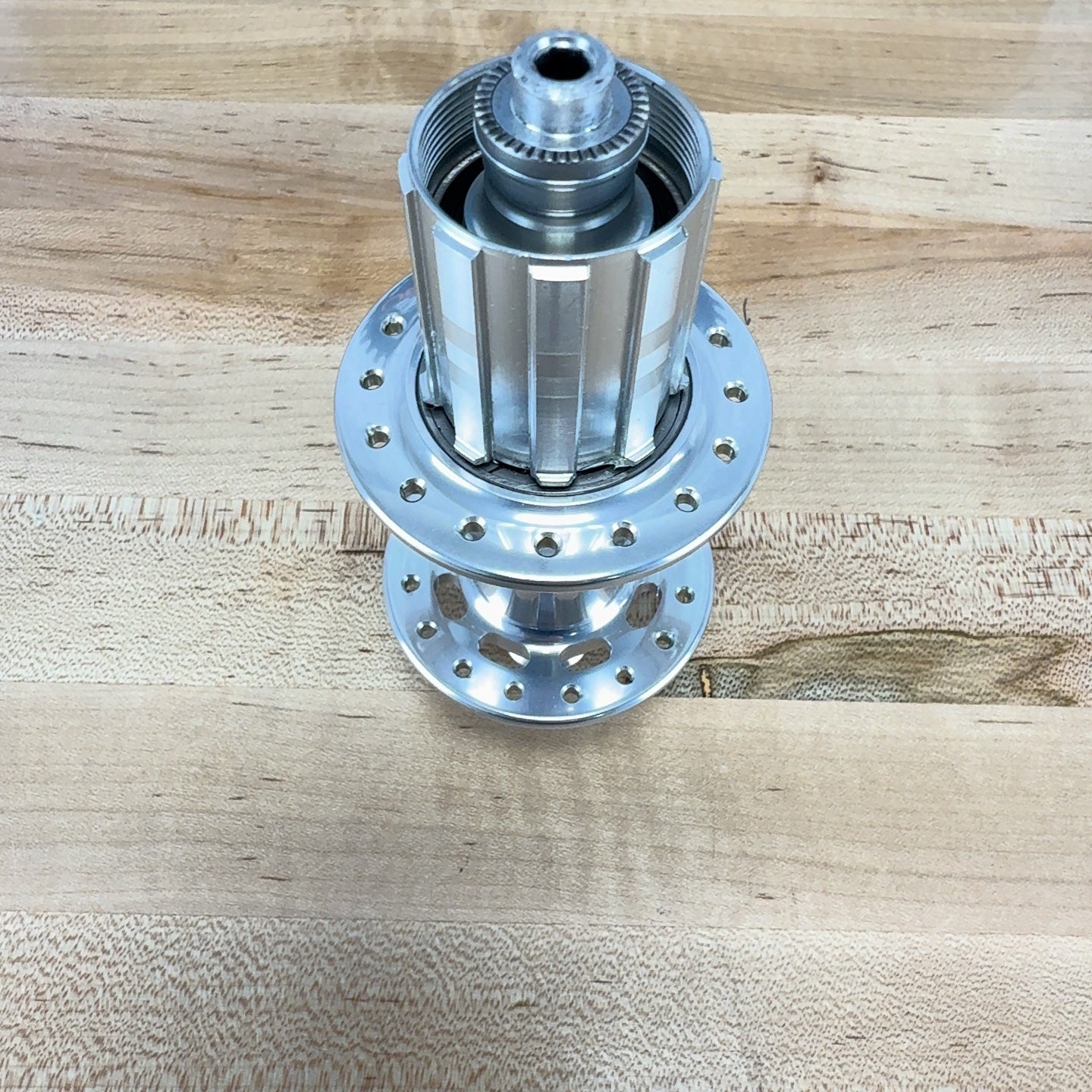 Light Use! Chris King R45 32 Hole Silver Quick Release Rim Brake Hubset 326g