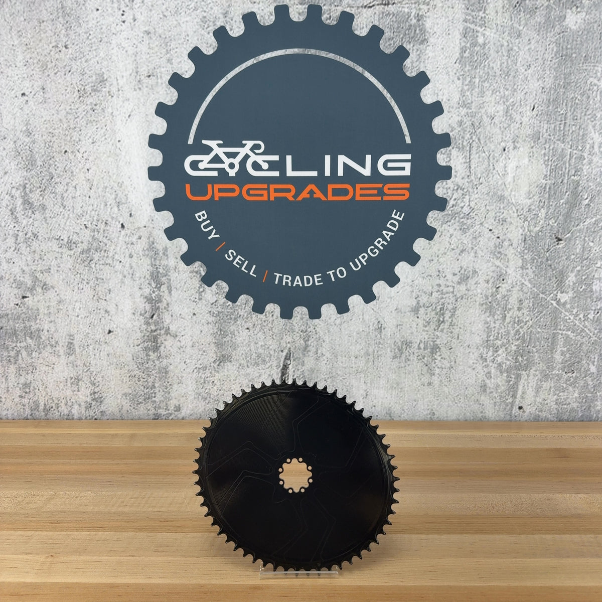 Light Use! Alugear Oval 1x Aero 56t Sram 8-Bolt 12/13-Speed Alloy 1x Chainring