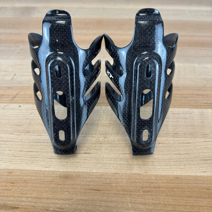 Xlab Gorilla Cage Black Pair Carbon Bike Water Bottle Cages 90g
