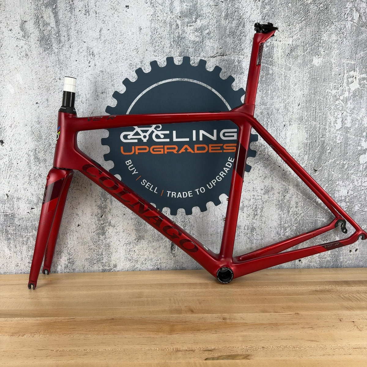 2017 Colnago V2-R 52cm VJRD Satin Red Rim Brake Carbon Road Bike Frameset 1990g
